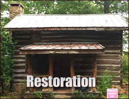 Historic Log Cabin Restoration  Sneads Ferry, North Carolina