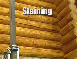  Sneads Ferry, North Carolina Log Home Staining